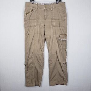 LEE Gold Label Women's Size 14 Medium Cargo Pants Tan Gorpcore Streetwear Hike